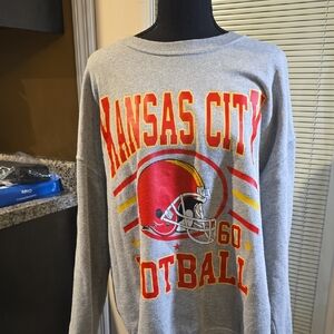 Kansas City Football Gray Sweater